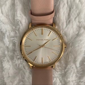 Michael Kors Pale Blush Leather Watch